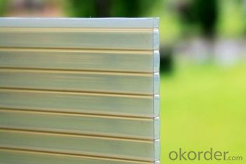 UV protection U-lock polycarbonate multiwall hollow sheets