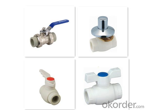 Double  head  inner  tooth PP-R Deluxe copper core ball valve