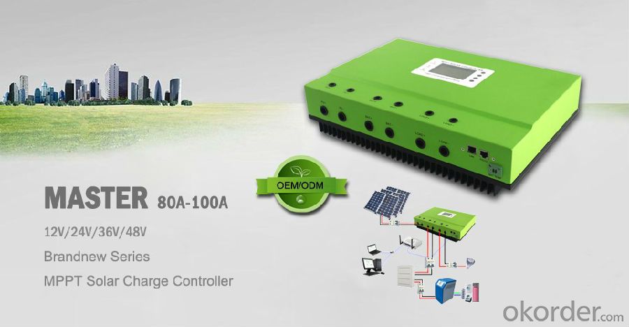 Master 80A MPPT solar regulator, 12V 24V 36V 48V charge controller 4000W