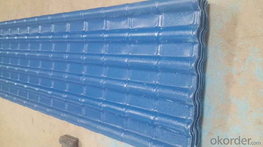 Synthetic resin tile good fire resistance