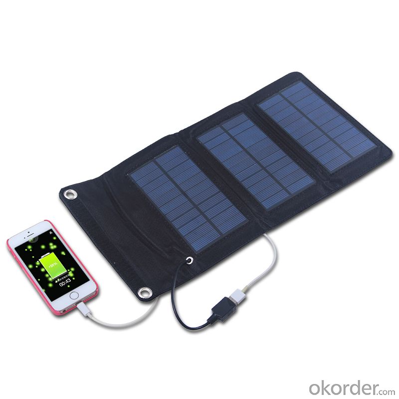 50W Folding Solar Panel with Flexible Supporting Legs for Camping