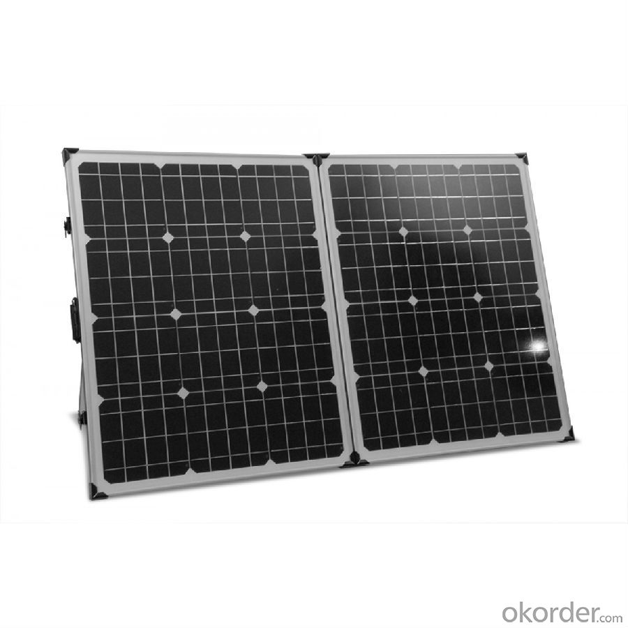 190W Folding Solar Panel with Flexible Supporting Legs for Camping