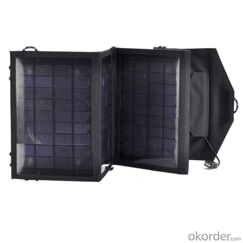 100W Folding Solar Panel with Flexible Supporting Legs for Camping