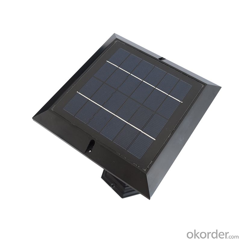 UL Listed Solar Column Light Solar LED Fence Light Solar LED Wall Lamp Solar Panel