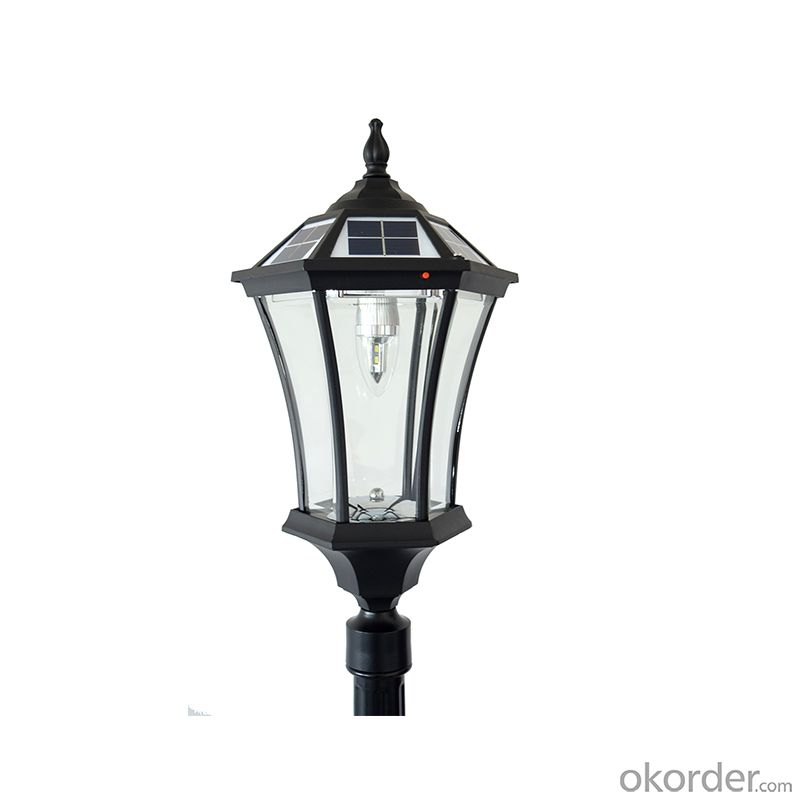 Super Bright Black And Golden Solar, Outdoor Solar Lamp Post Replacement Parts