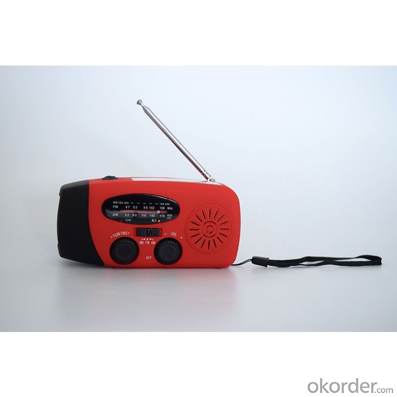 Solar Dynamo Radio with Charger and Flash Ligh with Exquisite Design