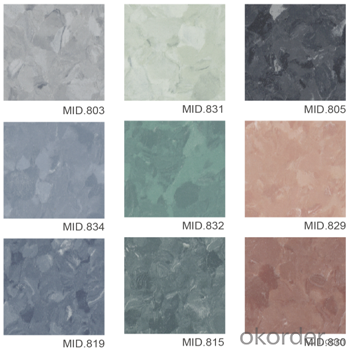 450*450*2MM Homogeneous Commercial Vinyl Tile  Floor with non-directional quality MID Series