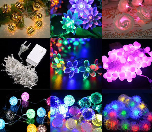 Battery Operated LED Copper Wire String Lights for  Holidays Party Wedding Decoration