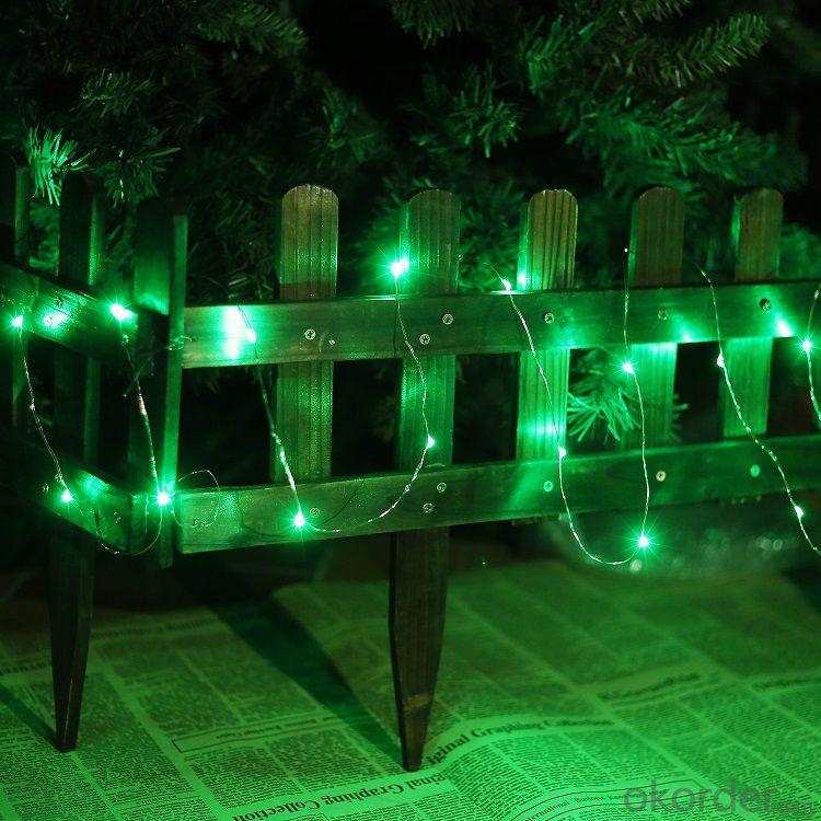 Green Fairy Light Flexible Led Mini Copper Wire String Lights Led Christmas Lights