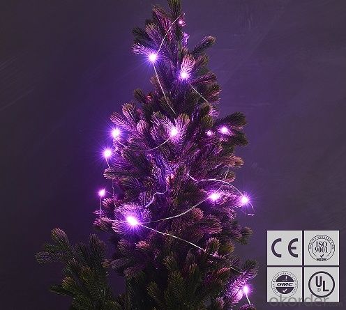 Pink Battery Operated LED Copper Wire String Lights for  Holidays Party Wedding Decoration