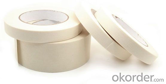 Masking tape heat-resistant single sided