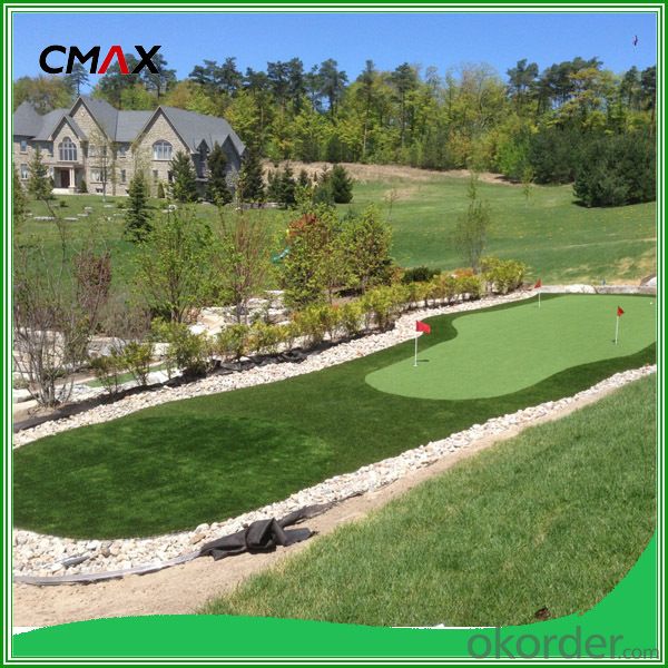 Garden Artificial Grass with C-Shape Yarn Hot Sell in China