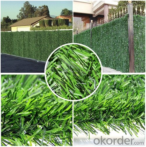 Flat 40mm Four Color Garden Artificial Synthetic Grass