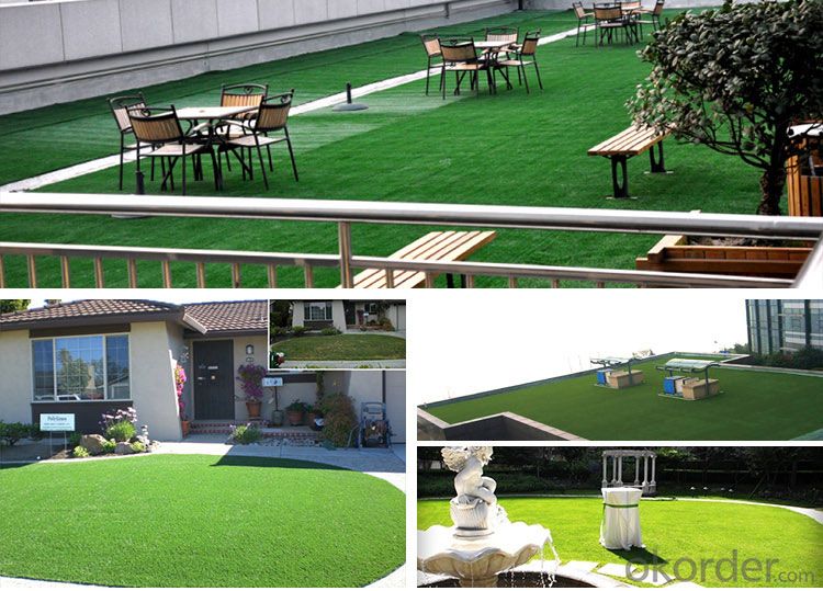 artificial grass for decorative/best dense artificial grass best sell in China