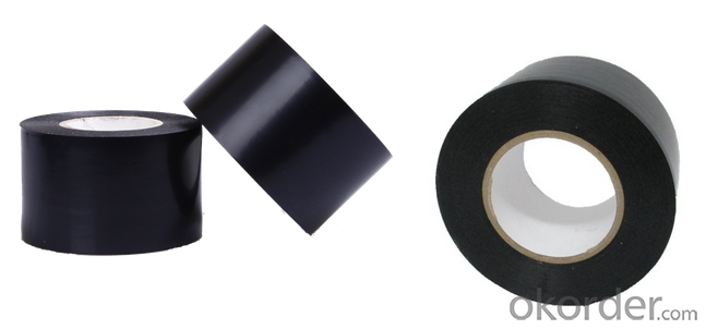 Black PVC Tape for Electrical Insulation and Pipe Packing