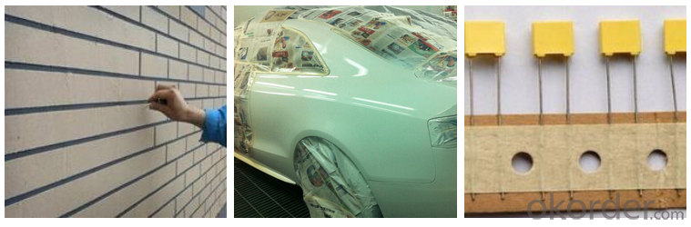 Colorful Skin Crepe Paper Masking Tape for Car Painting
