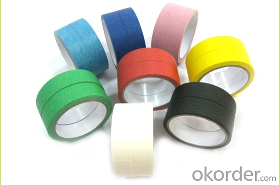 Colorful Skin Crepe Paper Masking Adhesive Tape