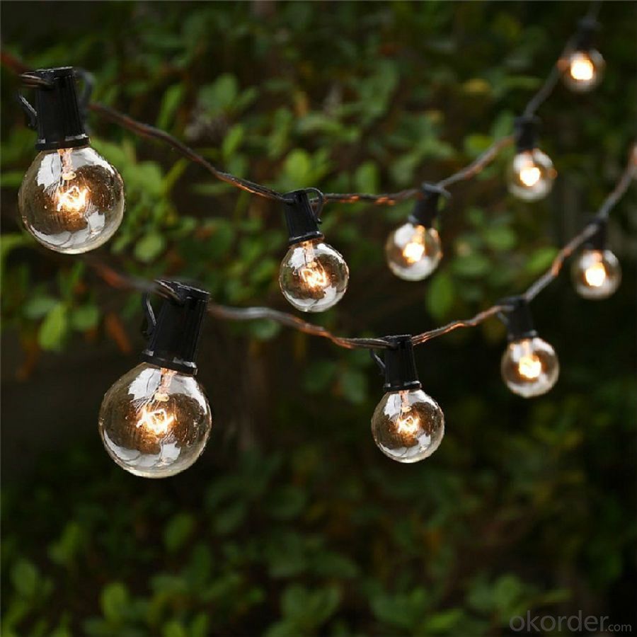 G40 Globe String Lights Perfect for Patio, Cafe, Garden, Festoon Party Decoration