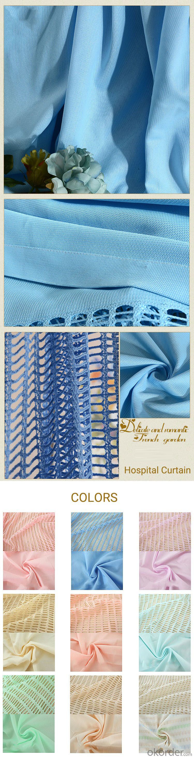 Guangzhou wholesale blue bed cubicle partition medical curtain antibacterial hospital curtain