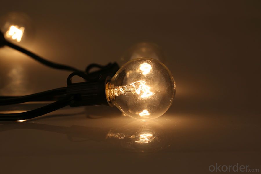 Global Incandescent LED Light Bulb String for Cafe Restaurant Garden Decoration