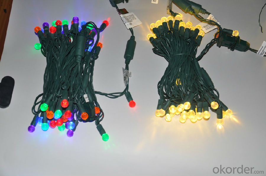 Colorful G12 Led Light String with Clear Bulb for Outdoor Indoor Wedding Christmas Garden Decoration