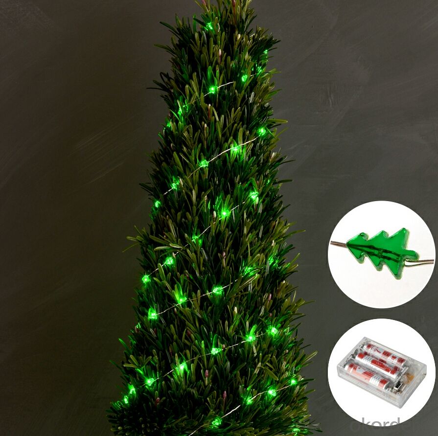 Green Copper Wire Led Light Bulb String for Christmas Garden Holiday Decoration