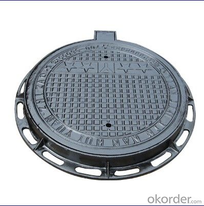 Ductile Iron Manhole Cover with Square or Round Heavy Duty  EN124