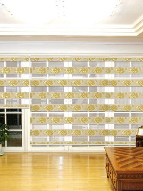 Bamboo Blinds with Chinese Style Window Curtains