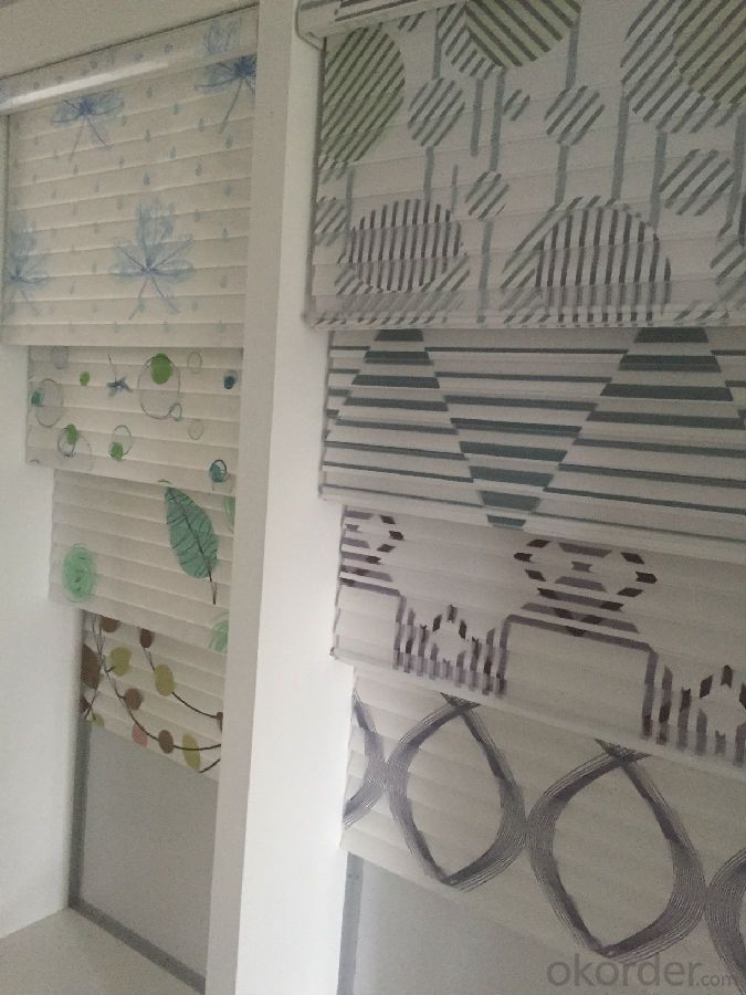 roller blind with aluminium double customized  for home decoration