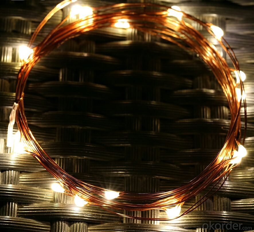 Colorful Copper Wire LED Light Bulb String for Cafe Holiday Bar Decoration