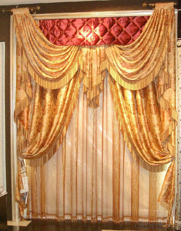 roman curtain with fabric classical manual for decoration