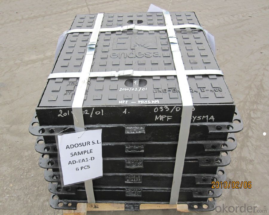 Ductile Iron Manhole Cover with Square or Round
