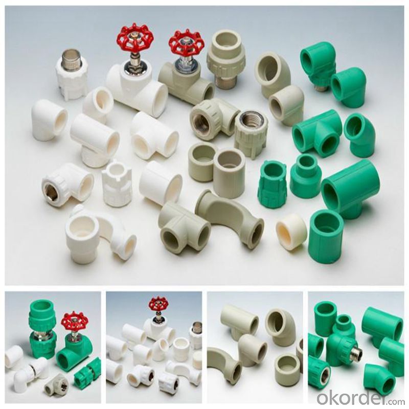 pn12.5 pn16 pn20 pn25 Green and White PPR Pipe and Pipe fittings for hot water and