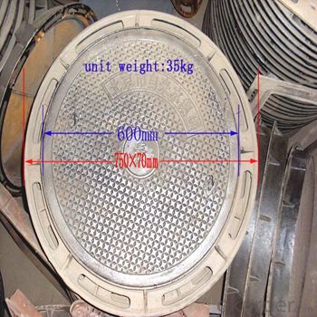 Heavy Duty Ductile Cast Iron Manhole Cover EN124 C250