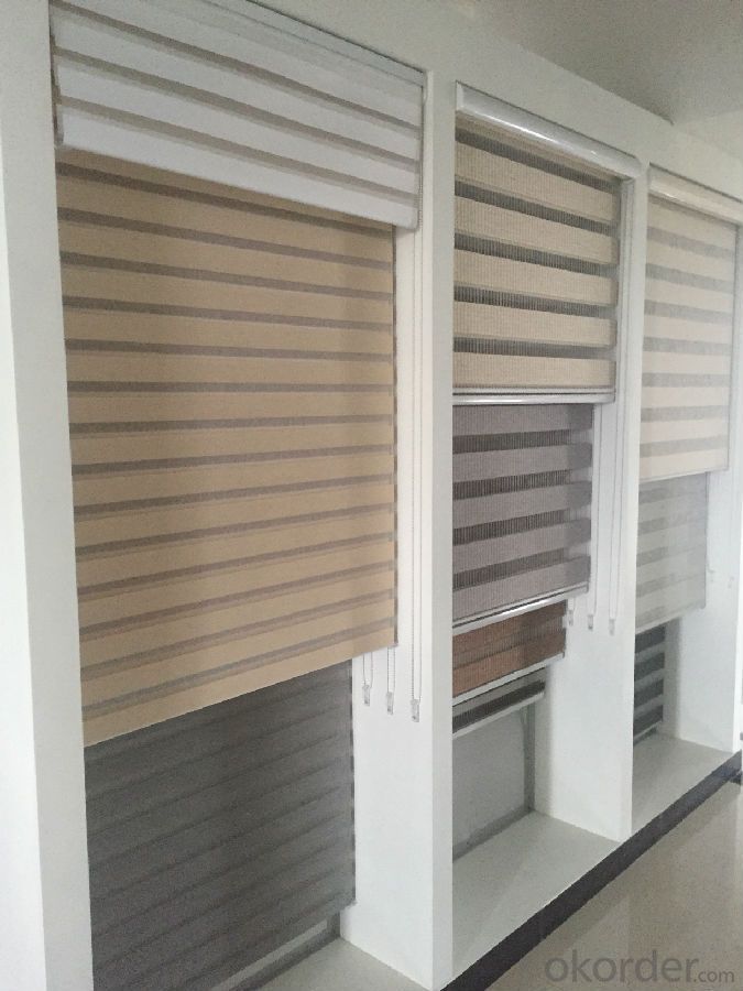 roller blind customized double fabrics   for window