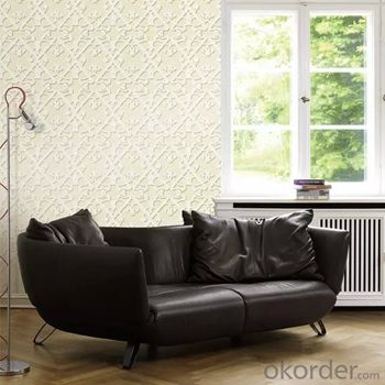 Professional Factory Manufacture Classic Style  Option PVC Embossed Design  Full Vision Wallpapers