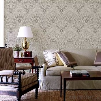 Professional Factory Manufacture Classic Style  Option PVC Embossed Design  Full Vision Wallpapers