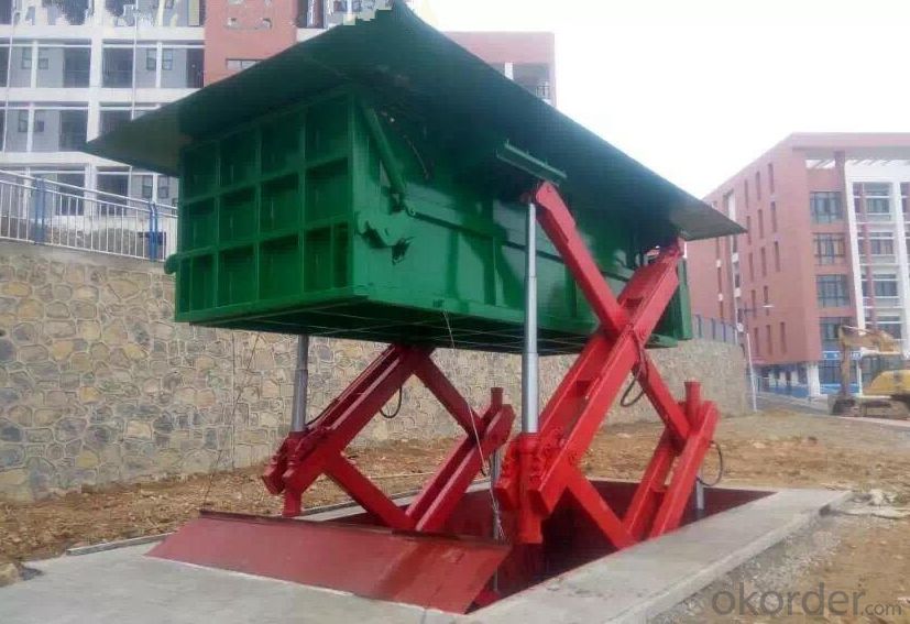 Shear Fork Lift Geographical Level Waste Compacting Stations,Environmental Sanitation Equipment