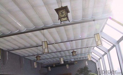 Semicircular Ceiling Curtain for Top Floor Skylight Shading