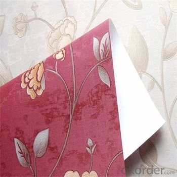 New Arrival Mildewproof Bedroom Floral Non-Woven Wallpaper