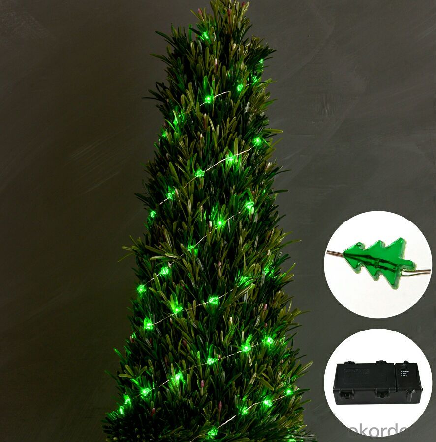 Clear Green Christmas Tree Copper Wire String for Outdoor Indoor Party Christmas Festival Decoration