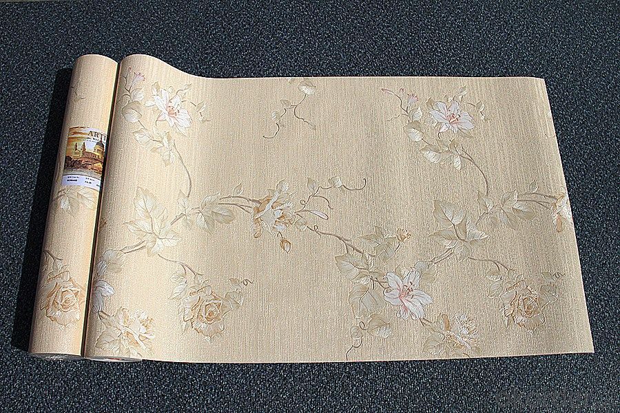 Chinese Flower Wallpaper For Living Rome Decoration