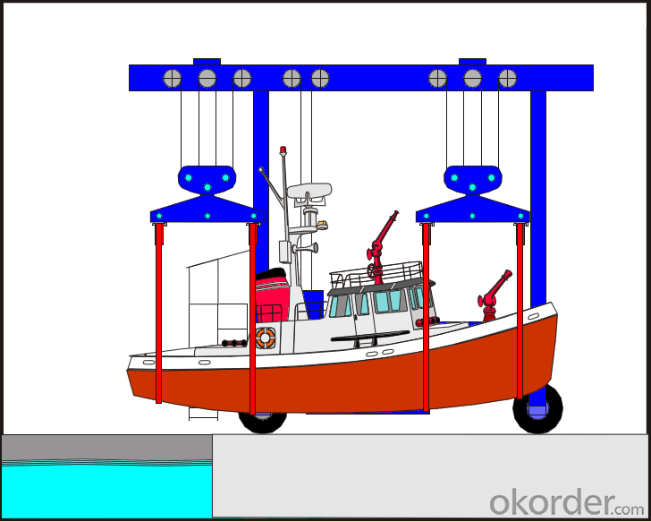 MGK Model 5t-1200t Boat Handling Crane,Lifting Equipment,Crane