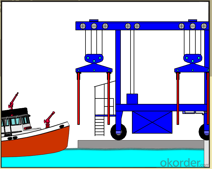 MGK Model 5t-1200t Boat Handling Crane,Lifting Equipment,Crane