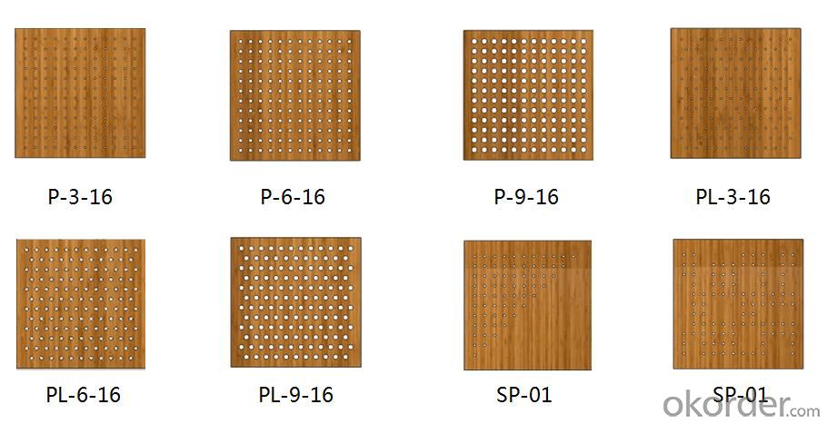 Bamboo / Wood Acoustic Panel for Wall / Ceiling – Eco Perforation Interior Decoration Panel