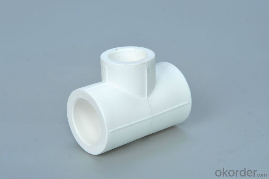 PPR Fittings Three-Way Connection Reducting Tee Made in China