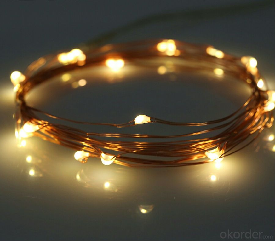 Clear Copper Wire String Lights for Outdoor Indoor Wedding Christmas Decoration
