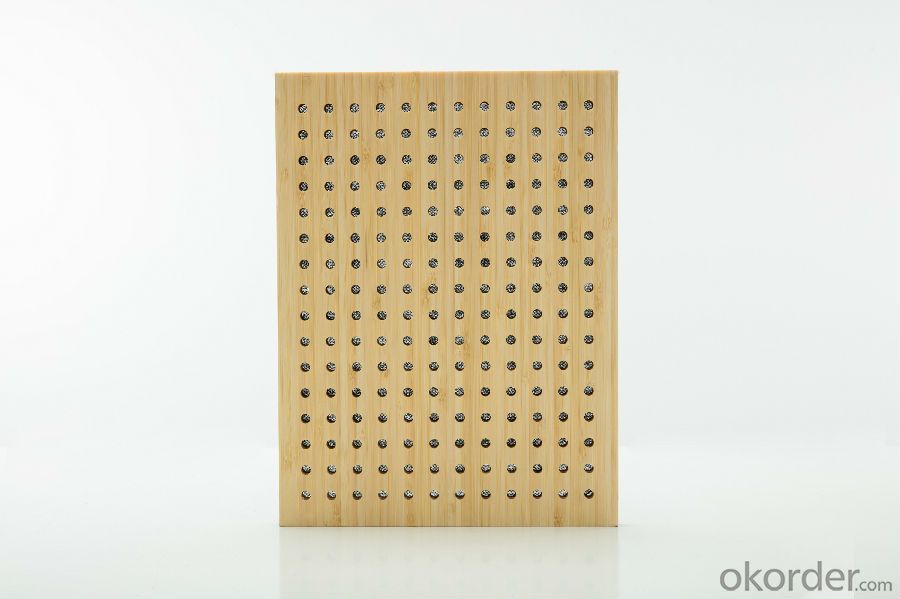 Bamboo / Wood Acoustic Panel for Wall / Ceiling – Eco Perforation Interior Decoration Panel