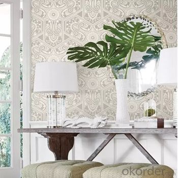 3d Flower Designer Vinyl Embossed Wallpaper for Home Decor