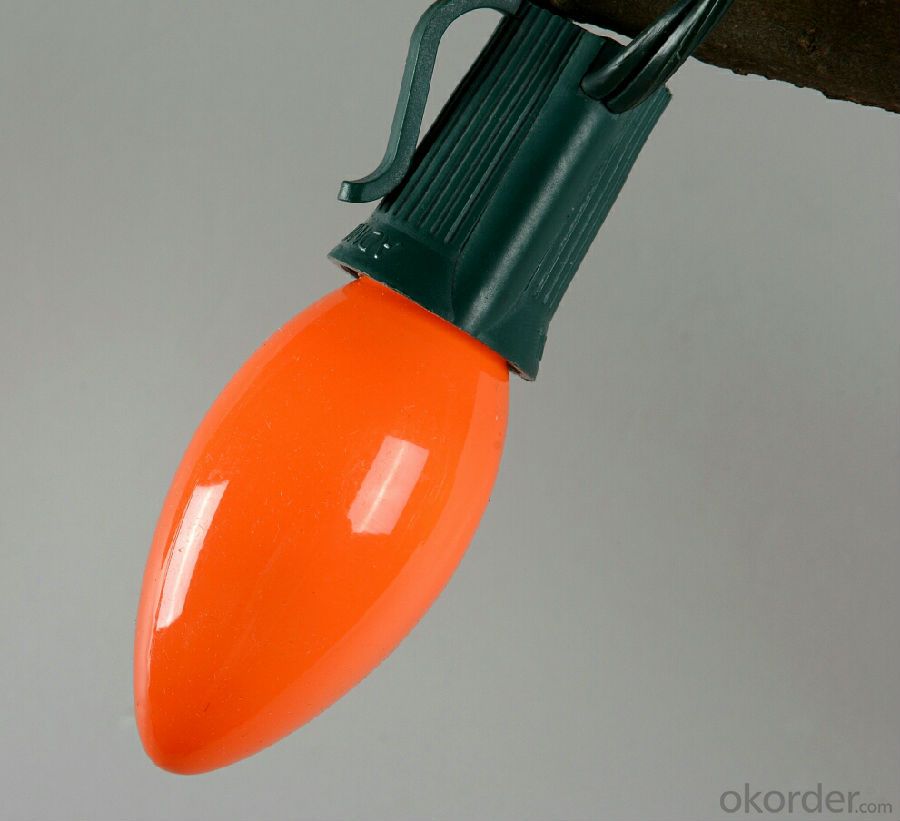 Orange Incandescent Bulb Light String for Halloween Restaurant Hotel Decoration